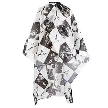 2 Pcs Salon Barber Capes with Professional Haircut Salon Nylon Hair Cutting Capes 55 x 63 inches and Haircut Kit Barber Hairdressing Cape Plus a Carbon Comb for the Home Salon and Barber Shop