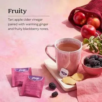 Yogi Blackberry Apple Cider Digestive Tea Organic - 16 Bags