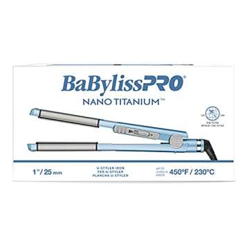 Versatile BaBylissPRO Nano Titanium U Styler for All Hair Types