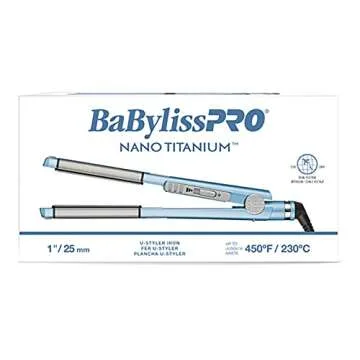 Versatile BaBylissPRO Nano Titanium U Styler for All Hair Types