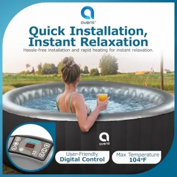 JLeisure Avenli 49 Inch Inflatable Hot Tub Spa - Relax Now