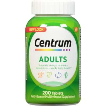 Centrum Adult Multivitamin 200 Count - Non-GMO, Gluten-Free