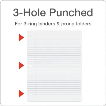 Oxford College Ruled Filler Paper 500 Sheets for Binders