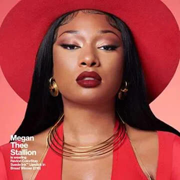 REVLON Lipstick, ColorStay Suede Ink, Built-in Primer, Infused with Vitamin E, Waterproof, Smudge-proof, Matte Color, 001 Gut Instict, 0.09 oz.