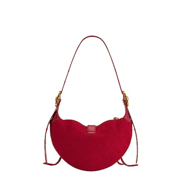 JW PEI Tessa Vegan Leather Shoulder Bag Deep Magenta
