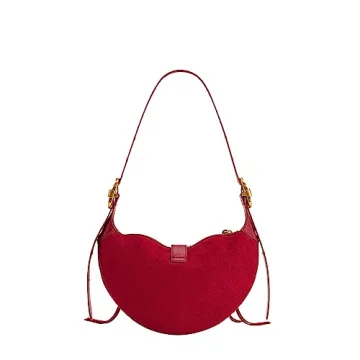 JW PEI Tessa Vegan Leather Shoulder Bag Deep Magenta
