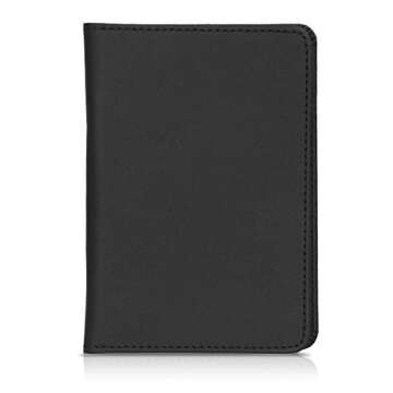 kwmobile Registration and Insurance Holder - Car Document Holder for Vehicle Documents and Cards - PU Leather - Black