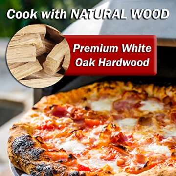 Carolina Cookwood Mini Pizza Oven Wood 6 Inch Firewood Pizza Logs Naturally Cured White Oak Hardwood...