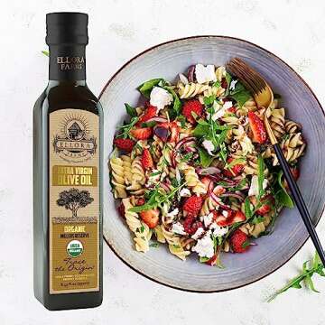 Ellora Farms Organic Greek Extra Virgin Olive Oil - 8.45oz Glass