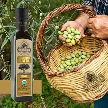 Ellora Farms Organic Greek Extra Virgin Olive Oil - 8.45oz Glass