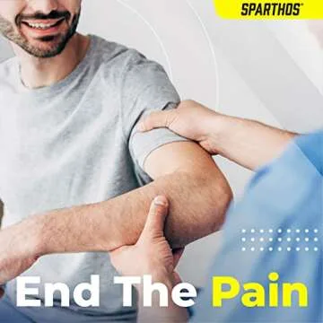 Sparthos Elbow Compression Sleeve (Pair) for Pain Relief & Support