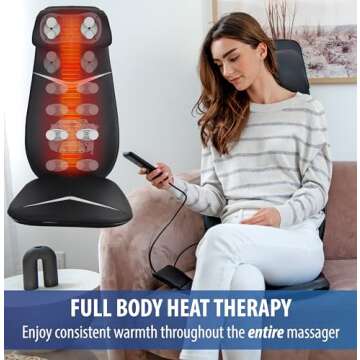 Zyllion Shiatsu Neck and Back Massager with Heat