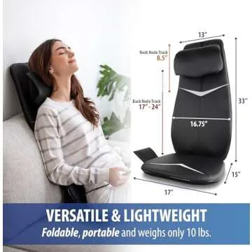 Zyllion Shiatsu Neck and Back Massager with Heat