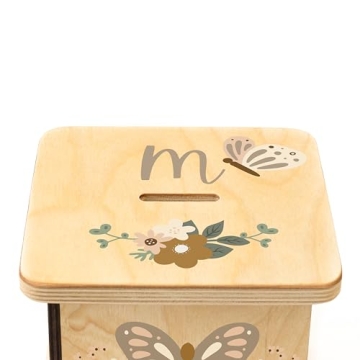 Wooden Piggy Bank for Kids and Adults, Personalized Gift Handmade in USA by BloomOwl, Custom Piggy B...