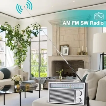 Compact and Stylish Retro AM FM Radio for All Ages