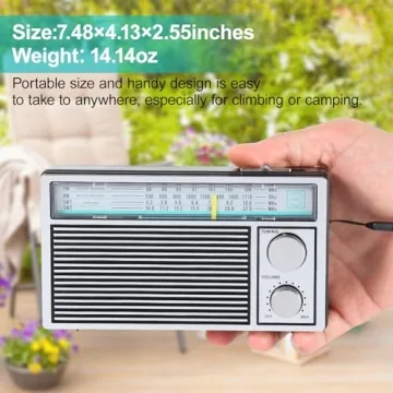 Compact and Stylish Retro AM FM Radio for All Ages