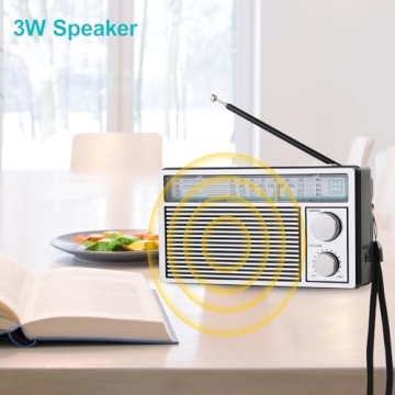 Compact and Stylish Retro AM FM Radio for All Ages