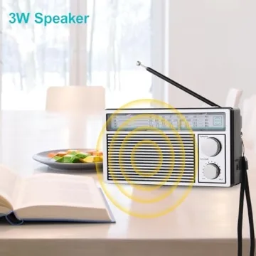 Compact and Stylish Retro AM FM Radio for All Ages