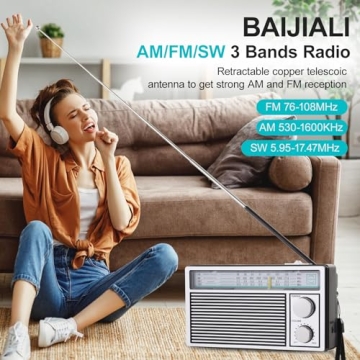 Compact and Stylish Retro AM FM Radio for All Ages