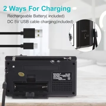 Compact and Stylish Retro AM FM Radio for All Ages