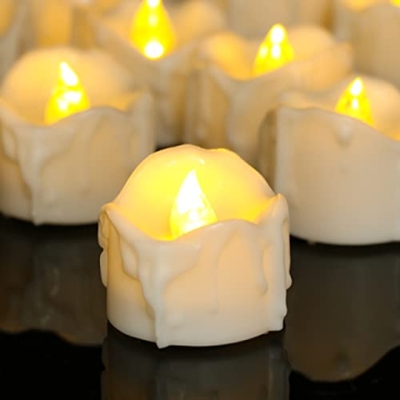 PChero LED Tea Lights with Auto Timer for Cozy Lighting