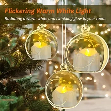 PChero LED Tea Lights with Auto Timer for Cozy Lighting