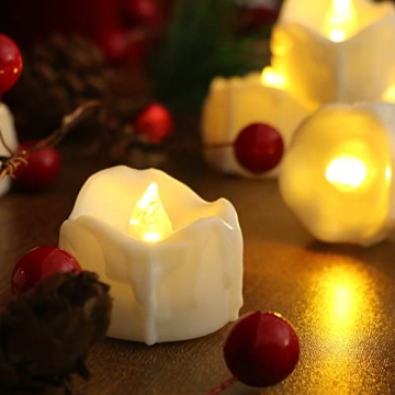 PChero LED Tea Lights with Auto Timer for Cozy Lighting