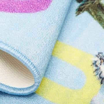 Eric Carle Alphabet Kids Rug Machine Washable Fun Design