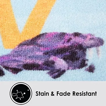 Eric Carle Alphabet Kids Rug Machine Washable Fun Design