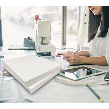 HimaPro Cut Away Embroidery Stabilizer Backing (8" x 8" x 100 PCs) - 100% Polyester - 2.5oz Medium Weight - Great for 4 x 4 and 6 x 6 Hoops
