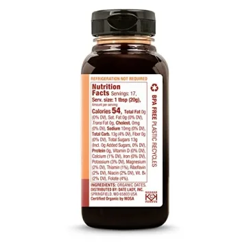 Organic Date Syrup by Date Lady | Healthier Sugar Alternative
