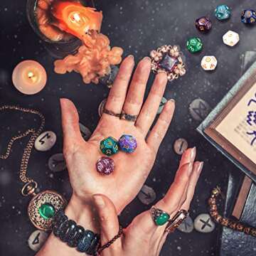 5 Sets Astrological Dice Constellation Dice 12-Sided Astrology Dice Astrology Tarot Constellation Divination Dice for Constellation Divination Tarot Cards Accessory Acrylic Pearl Astrological Dice