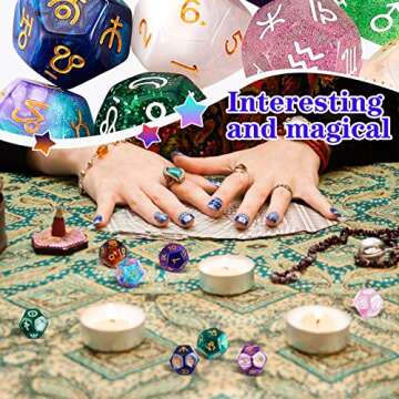 5 Sets Astrological Dice Constellation Dice 12-Sided Astrology Dice Astrology Tarot Constellation Divination Dice for Constellation Divination Tarot Cards Accessory Acrylic Pearl Astrological Dice