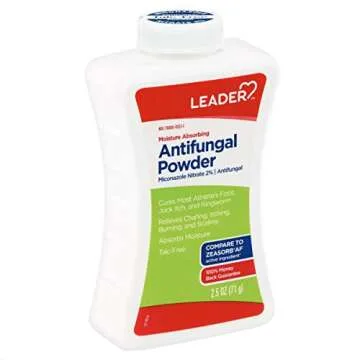 Leader Athlete's Foot Antifungal Powder, Moisture Absorbing, Talc-Free, Antifungal Powder for Skin F...