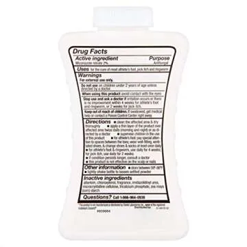 Leader Athlete's Foot Antifungal Powder, Moisture Absorbing, Talc-Free, Antifungal Powder for Skin Folds, 2.5 oz, Compare to Zeasorb, Pack of 1