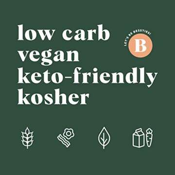 Let's Be Bessties! Organic High-Fiber Crackers Non-GMO Crispbread | The Besst Crackers for Fitting Fiber into Vegan, Paleo & Low-Carb Diets | Everything Bagel, 60 Crackers