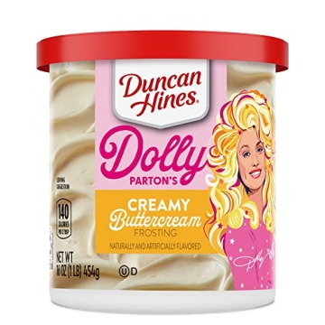 Duncan Hines Dolly Parton's Creamy Buttercream Frosting, 16 Oz - Indulge in Sweetness