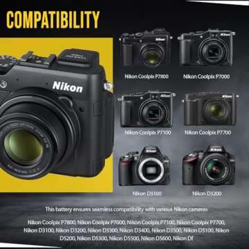 BM Premium EN-EL14A Battery for Nikon DSLRs and Coolpix