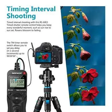 Neewer LCD Timer Shutter Release Remote Control for Canon 700D/T5i, 650D/T4i, 550D/T2i, 500D/T1i, 350D/XT, 400D/XTi, 1000D/XS, 450D/XSi, 60D, 100D, and Pentax