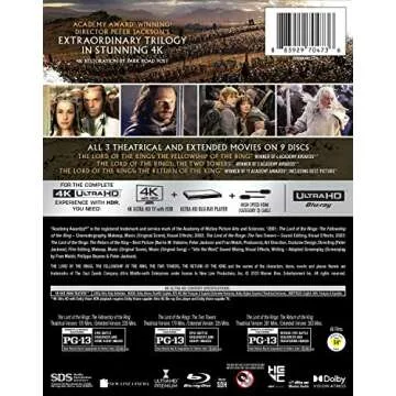The Lord of the Rings: The Motion Picture Trilogy (Extended & Theatrical)(4K Ultra HD)