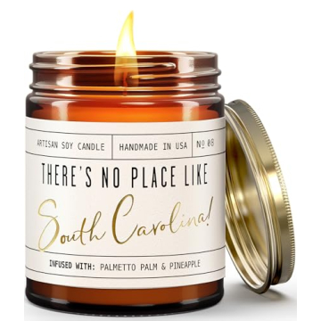South Carolina Candle with Palmetto & Pineapple
