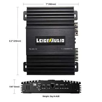 LEIGESAUDIO 500 Watts Car MonoBlock Amplifier