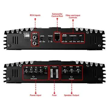 LEIGESAUDIO 500 Watts Car MonoBlock Amplifier