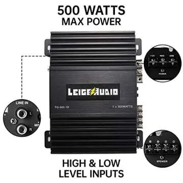 LEIGESAUDIO 500 Watts Car MonoBlock Amplifier