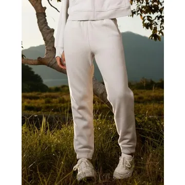Warm Stylish CRZ YOGA Fleece Lined Sweatpants with Pockets