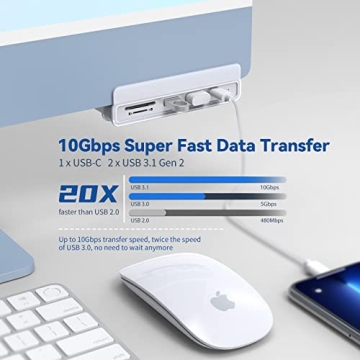 HOPDAY USB Hub for iMac 2021 - 6 in 1 Adapter