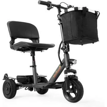 Folding Electric 3-Wheeled Scooter for Travel