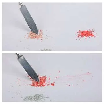 DanziX 70Pcs Metal Stickers for Eyeshadow Palette Set,Palette Empty Eyeshadow Makeup Palette + 2 Depotting Spatula (35Pcs Round + 35Pcs Square)