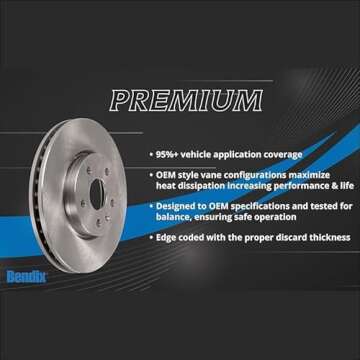 Bendix Premium Brake Rotor for Chrysler, Dodge, Mitsubishi Models