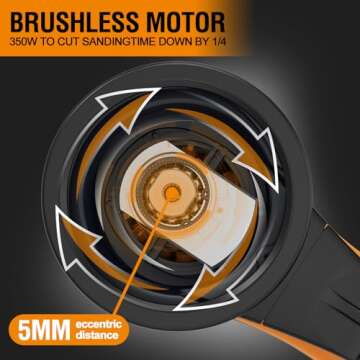 MAXXT Electric Random Orbital Sander with Dual Pads